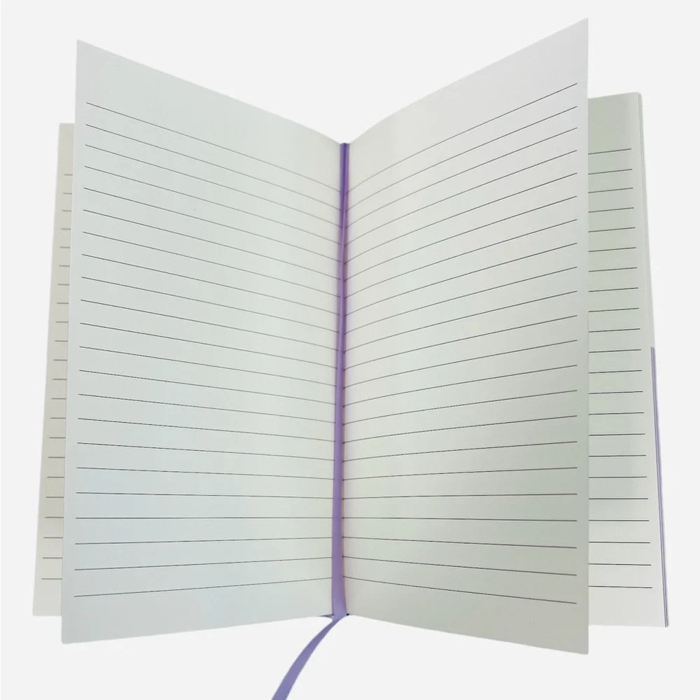 Kate Spade New York Dipped Notebook, M (1643M) Cream/Lavender